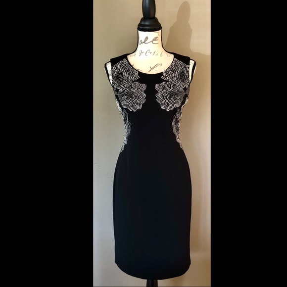 Calvin Klein Dresses & Skirts - CALVIN KLEIN studded sheath cocktail LBD dress 8